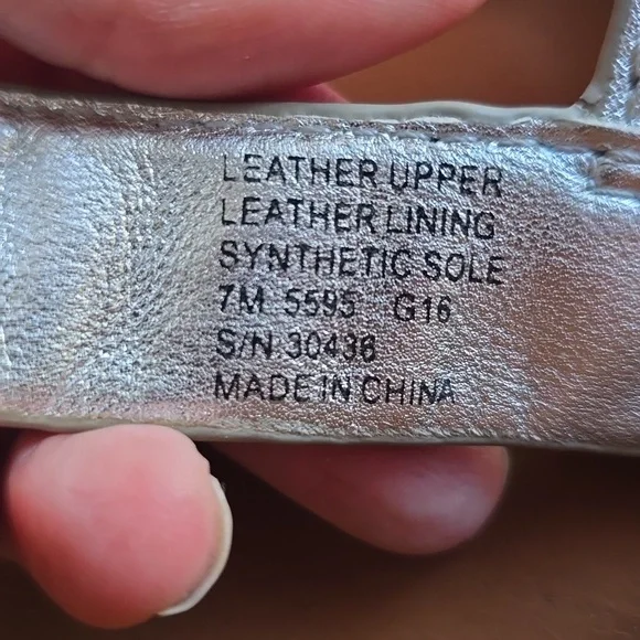 Tory Burch Metallic Silver Sandals - Picture 7 of 8